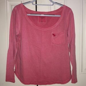 Abercrombie and Fitch pink shirt